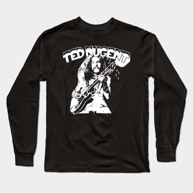 Ted Nugent Classic Rock Long Sleeve T-Shirt by ruanba23